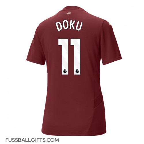 Manchester City Jeremy Doku #11 Fußballbekleidung 3rd trikot Damen 2024-25 Kurzarm